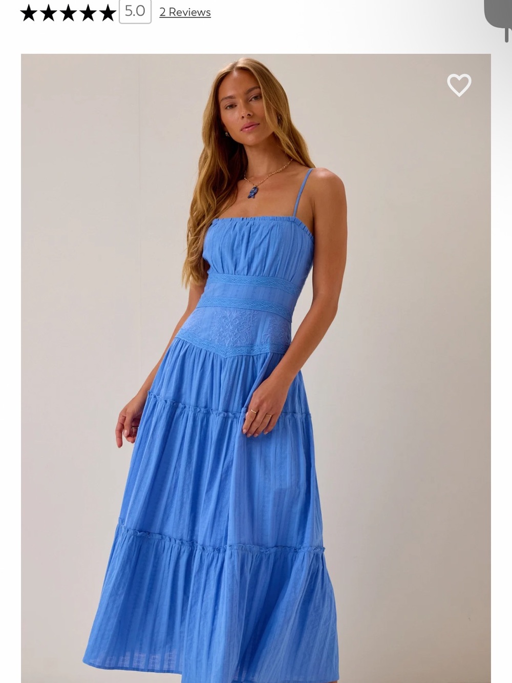 Altar'd State Blue Maxi Dress